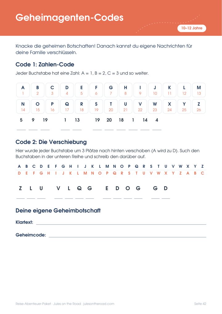 Geheimagenten-Codes