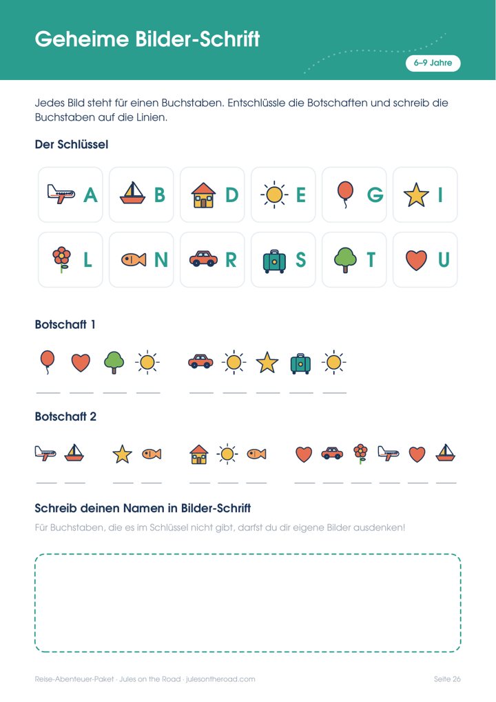Geheime Bilder-Schrift